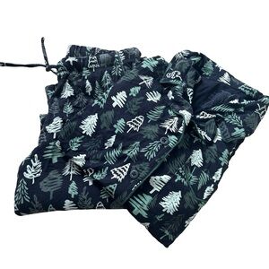 MeUndies Black Green Ultramodal Long Sleeve Graphic Print Pajama Set